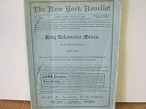 King Solomon's Mines the New York Novelist Vol. II. No. 5 June 11, 1887