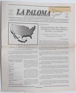 La Paloma: organo de difusión del programa para las comunidades Mexicanas en el extranjero; no. 2...