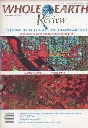 WHOLE EARTH REVIEW : PEERING INTO THE AGE OF TRANSPARENCY (No 50, Spring 1986)