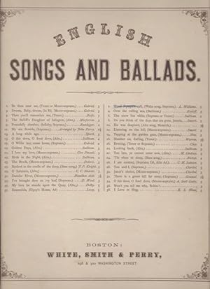 Five titles from English Songs and Ballads Series: Wood Nymph's Call, Oh Willie Boy Come Home; I ...
