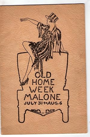 OLD HOME WEEK MALONE (New York) JULY 31 TO AUG. 6 (circa 1921)