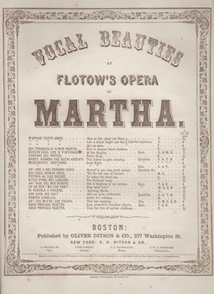 M'APPARI TUTT' AMOR (Ah! So Pure). Vocal Beauties of the Opera Martha.