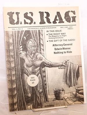 U.S. Rag. A bi-monthly humor publication. Vol. 1, no. 2 (Dec./Jan. 1987)