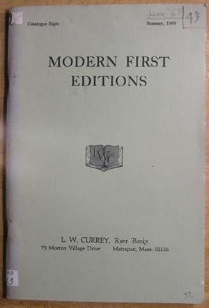 Modern First Editions: Catalog Eight: Summer 1969