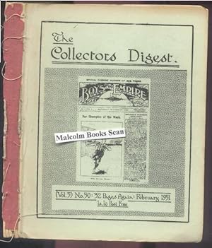 THE COLLECTORS DIGEST. 5 monthly issues 1951, Vol 5, No.50 to No.55.