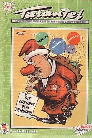 Tarantel. Satirische Monatsschrift der DDR [ später: der Sowjetzone ]. Heft 99 von Dezember 1958.