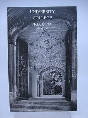 University College Record, October 1994