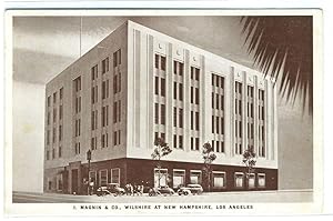 Postcard of I. Magnin & Co. at Wilshire and New Hampshire in Los Angeles, California
