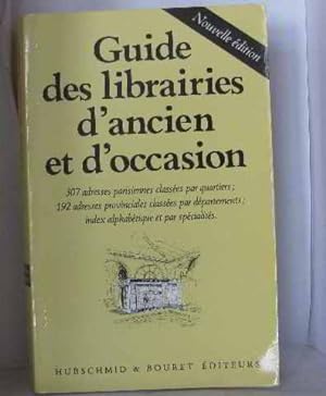 Guide des librairies d'ancien et d'occasion