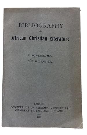 Bibliography of African Christian Literature