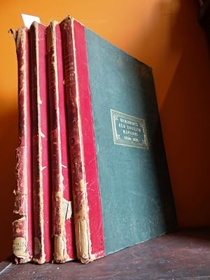 Studies from Old English Mansions: Their Furniture, Gold and Silver Plate etc. (Complete 4 volume...