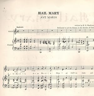 Hail Mary Ave Maria - Piano Sheet Music