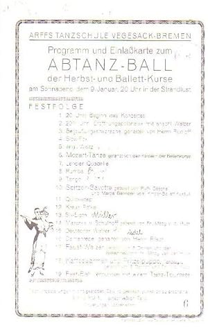 Abtanz-Ball der Herbst- und Ballett-Kurse. Programm nebst 2 Festzeitungen.