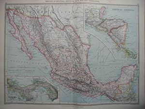Mexico & Central America, with British Honduras.