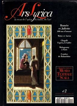 Ars lyrica, la revue de l'opÃ©ra, du ballet, de l'art. NÂ°2, sept-oct 1995.