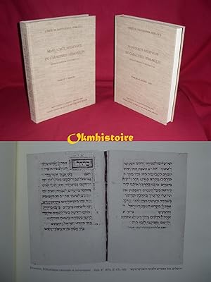 Manuscrits médiévaux en caractères hébraïques portant des indications de date jusqu'en 1540. ----...