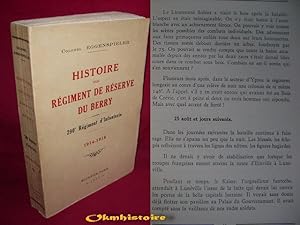 Histoire d'un régiment de réserve du Berry . 290e Régiment d'Infanterie . 1914-1918