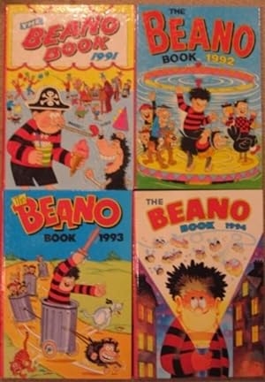 Grouping: "The Beano Book 1991", with "The Beano Book 1992", with "The Beano Book 1993", with "Th...