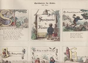 Munchener Bilderbogen: Sprichwrter fr Kinder, No. 303 (Erster Bogen) und No. 304 (Zweiter Bogen).