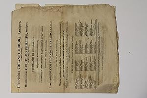 TWO HARVARD COMMENCEMENT PROGRAMS. 1817 [4pp, folded folio sheet, 8pp, Very Good] and 1822 [3, (1...
