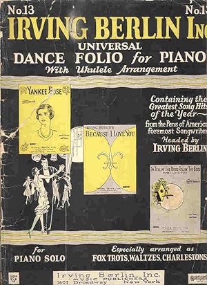 Universal Dance Folio for Piano with Ukulele Arrangement (Irving Berlin Inc., No. 13)