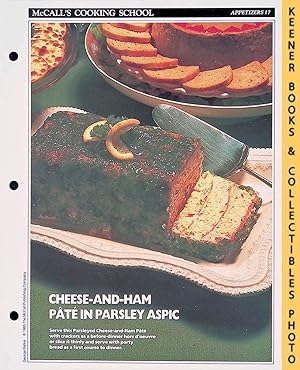 McCall's Cooking School Recipe Card: Appetizers 17 - Parsleyed Cheese-And-Ham Pate : Replacement...