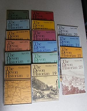 The Devon Historian. 1970-1981. Collection of 16.