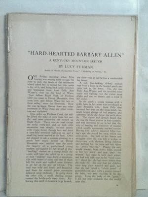Hard-Hearted Barbary Allen: A Kentucky Mountain Sketch