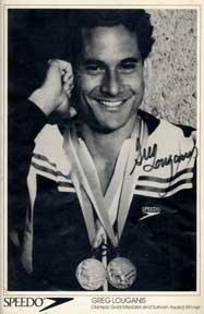 Autographed black and white publicity photograph of Olympic Gold Medalist and Sullivan Award Winn...