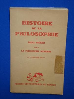 Histoire De La Philosophie Tome II La Philosophie Moderne