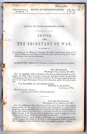 Letter from the Secretary of War, in answer to a resolution of the House, of December 20th, 1866,...
