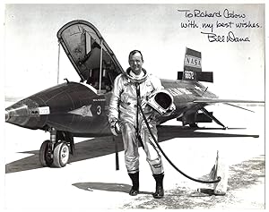 Bill Dana - test pilot for F15. X-15 HiDEC (ECN-1716); signed photgraph next to the craft