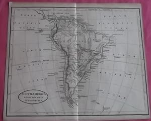 SOUTH AMERICA From the Best Authorities Inc. Falkland Islands (ORIGINAL ANTIQUE MAP)