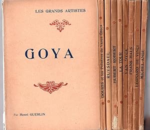 Lot de 9 ouvrages de la collection Les Grands Artistes : Goya + La Tour + Van Dyck + Fran Hals + ...
