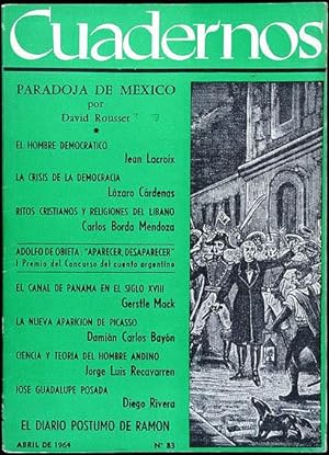 Revista CUADERNOS. No. 83 Abril 1964. Diego Rivera: José Guadalupe Posada; Ramón Gómez de la Sern...