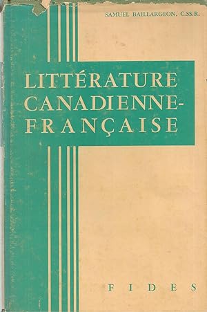 Litterature Canadienne-Francaise