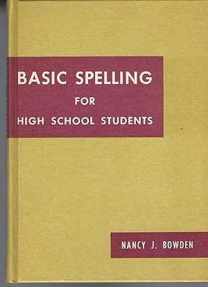 Basic Spelling For High School Students