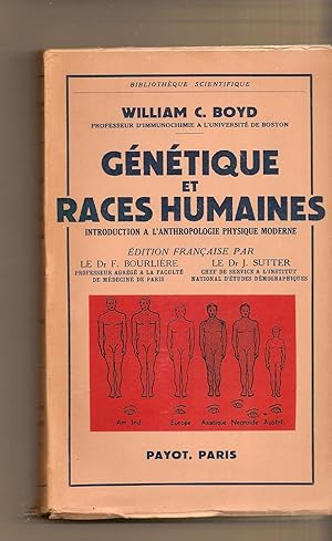 Genetique Et Races Humanines Introduction a L'Anthropologie Physique Moderne