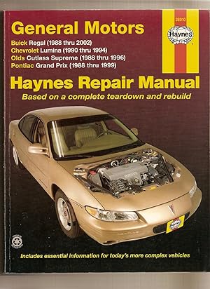General Motors - Buick Regal Chevrolet Lumina 1990-1994 Olds Cutlas Supreme & Pontiac Grand Prix ...