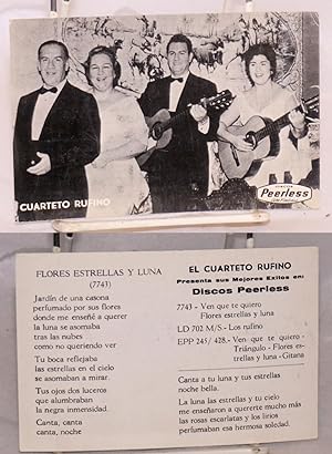 Cuarteto Ruffino [photographic publicity card]