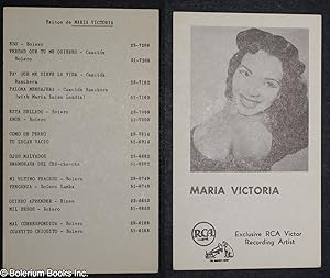 Maria Victoria: Exclusive RCA Victor Recording Artist [photographic publicity card]