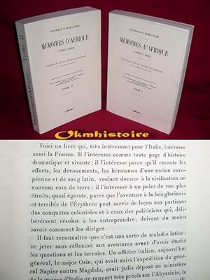 Mémoires d'Afrique ( 1892-1896 ). ---------- 2 volumes /2.