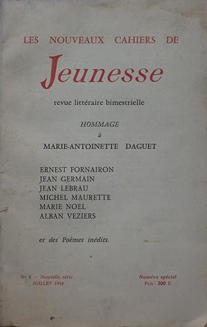 LES NOUVEAUX CAHIERS DE JEUNESSE n°8 : hommage à Marie-Antoinette Daguet