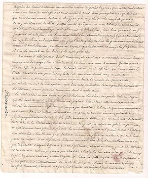 Très intéressant récit de voyages manuscrit XIX ème en Diligence  PISSEVACHE MARTTIGNY  RIDDA ...