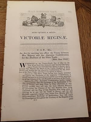 An Act for carring into effect the Treaty between Her Majesty and the Argentine Confederation for...