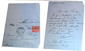 Lettre autographe de Paul WEIL à Monsieur FERNY. Au sujet de sa Légion d'Honneur Mon cher FERNY,...