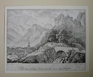 "Pont dans le haut Valais sur la route du Simplon