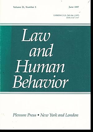 Law and Human Behavior (Volume 21, Number 3, June 1997)