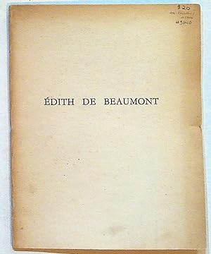 Edith De Beaumont: Notes et Meditations