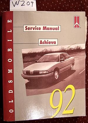 1992 OLDSMOBILE ACHIEVA SERVICE MANUAL